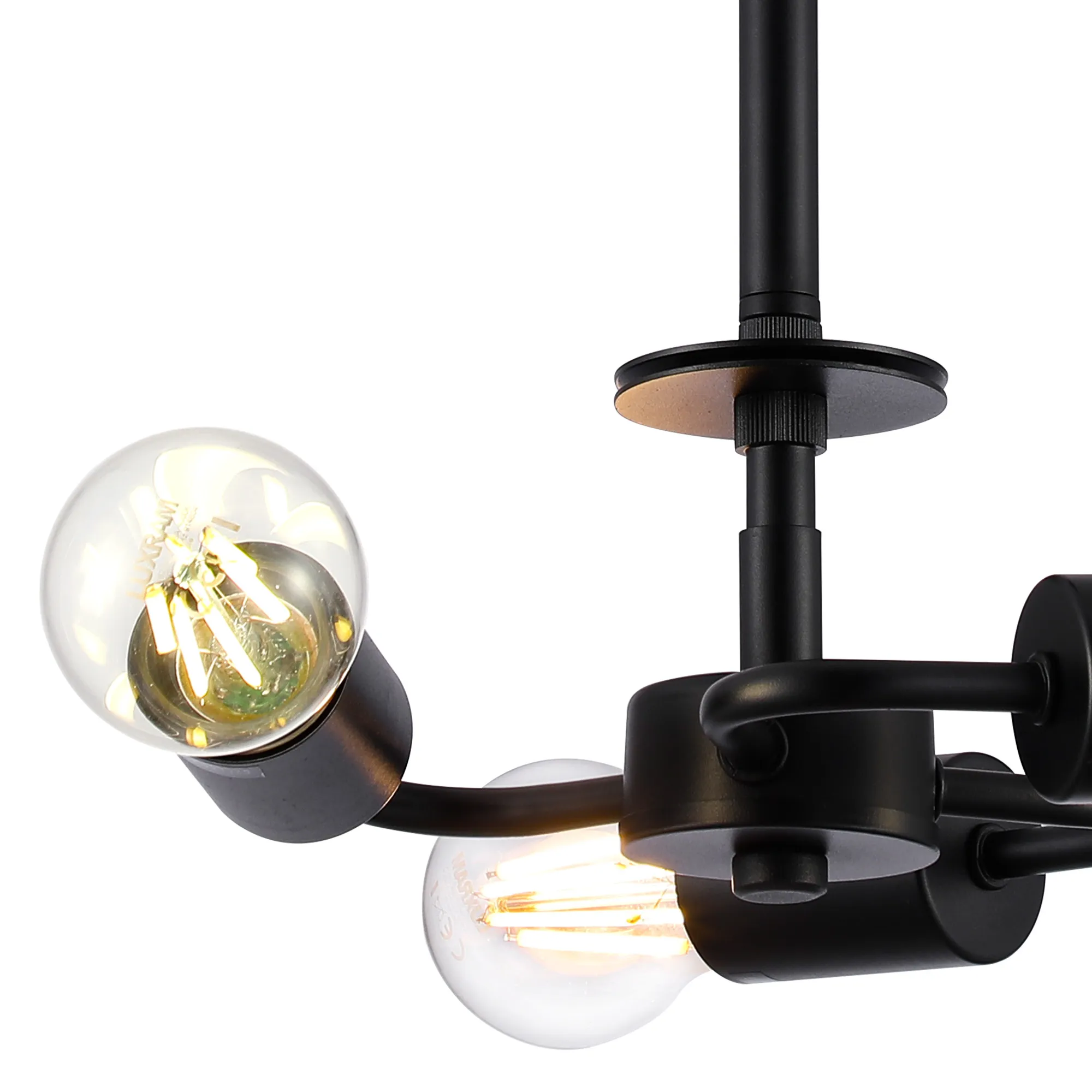 Baymont Semi Flush 3 Light Satin Black D0776  Deco Baymont BL